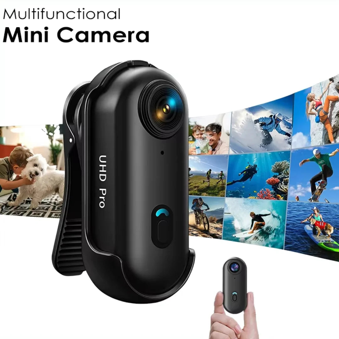 4K Thumb Action Camera Pocket POV Cam Portable Body Recording Wearable Camera WiFi Waterproof Mini Camera Helmet Bicycle Sports