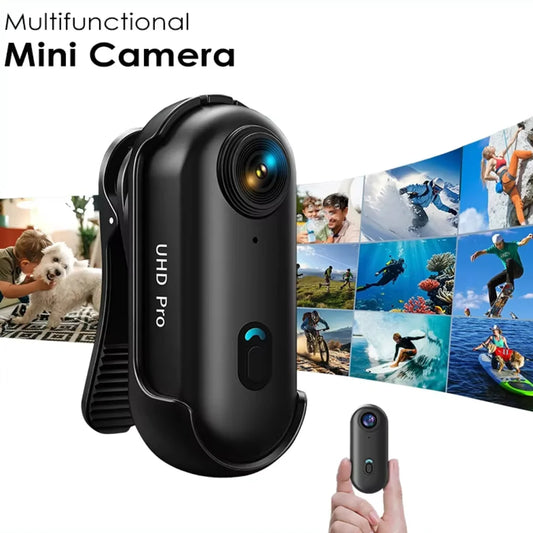 4K Thumb Action Camera Pocket POV Cam Portable Body Recording Wearable Camera WiFi Waterproof Mini Camera Helmet Bicycle Sports