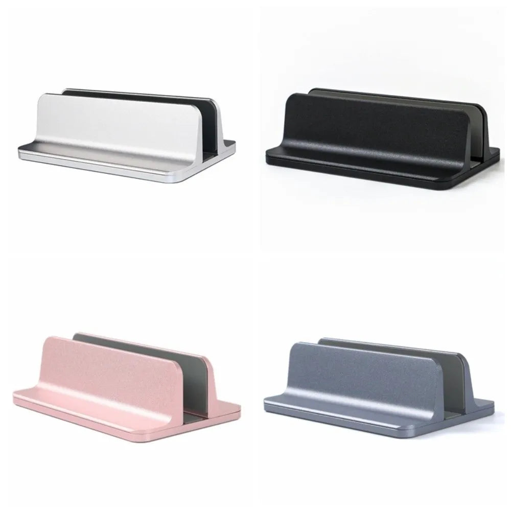 Space-Saving Vertical Laptop Stand Heat Dissipation Anti-slip Aluminum Laptops Holder Rust-proof Adjustable