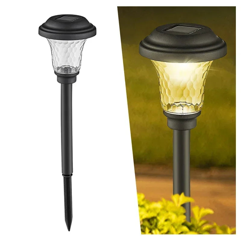 Solar Lawn Lights Outdoor Waterproof Garden Decor Light Ground Lamp Patio Balcony Garden Light LED Landscape Lamp for Yard Fence