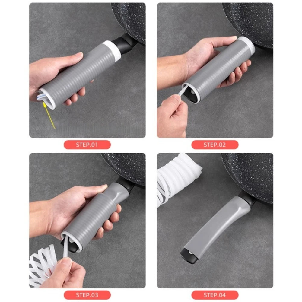 Silicone Pot Handle Sleeve Anti-Scalding Rubber Frying Pan Handle Protector Pot Handle Sleeve Handle Cover Kitchen Tools