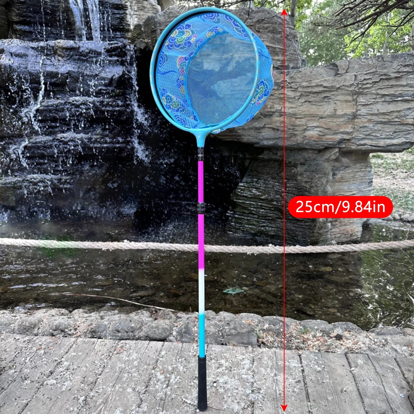 Portable Fishing Landing Net Convenient to Operate Powerful Design Outdoor Tools Suitable for Fishing on Boat River