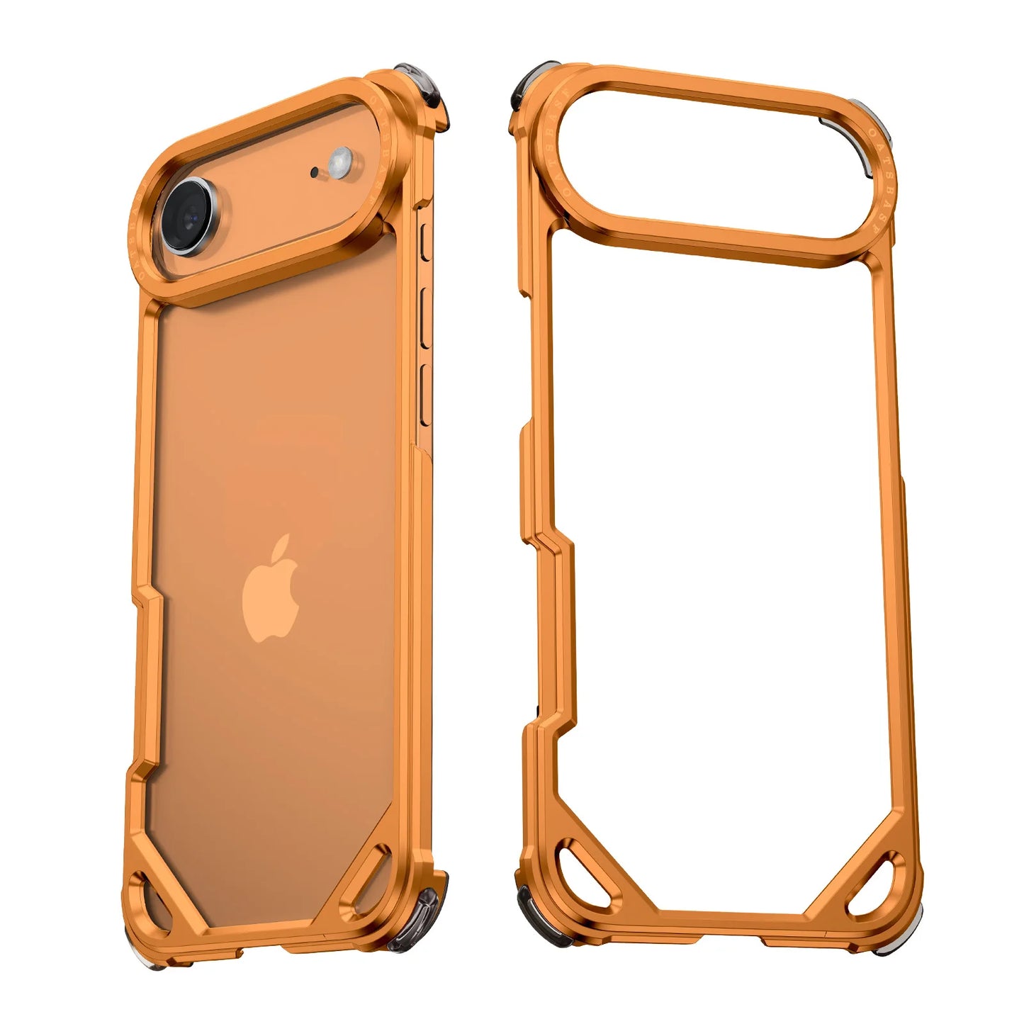 Oatsbasf Metal Slim Phone Case for iPhone 17 Air/17 Pro/17 Pro Max Case Frameless Minimalist Wireless Charging Protecitve Cover