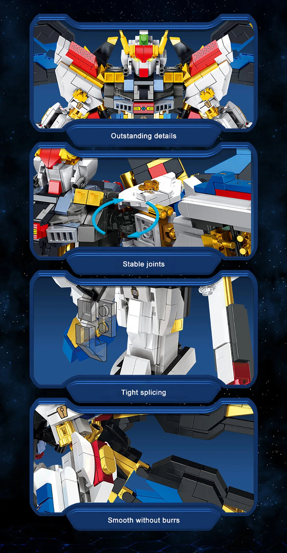 Cyber Mecha Model Building Blocks - Storm Freedom Ancestor Mechanical Robot Assembly Kit for Kids & Adults