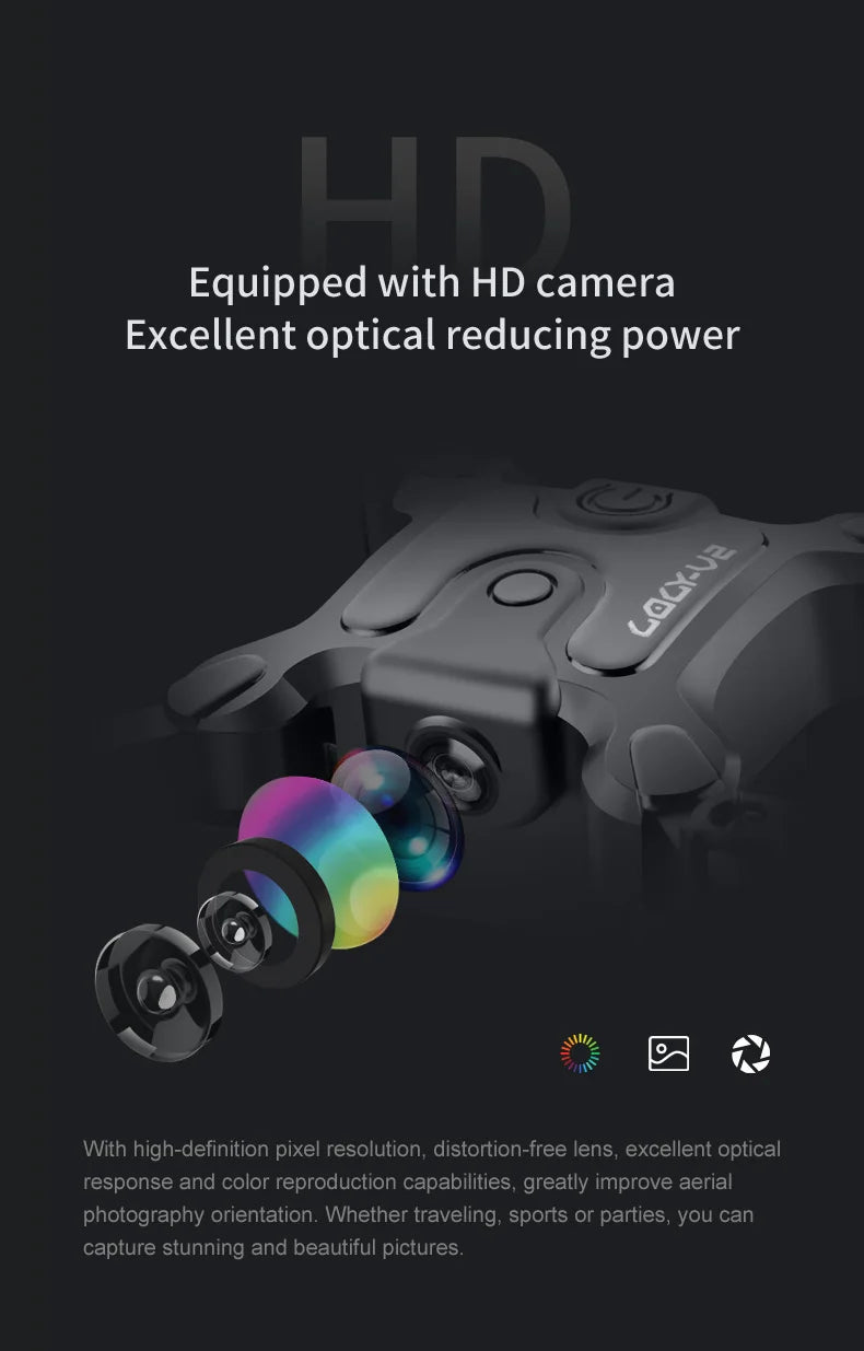 Mini V2 Drone 8k Professional Hd Dual Camera 5G FPV Air Pressure Wifi Remote Control Aircraft Obstacle Avoidance Aerial Drone