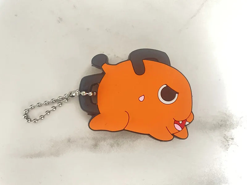 Anime Chainsaw Man Pochita Cartoon Key Cover  Case Accessories Cute Key Chain Keychain for Girls key covers for house keys
