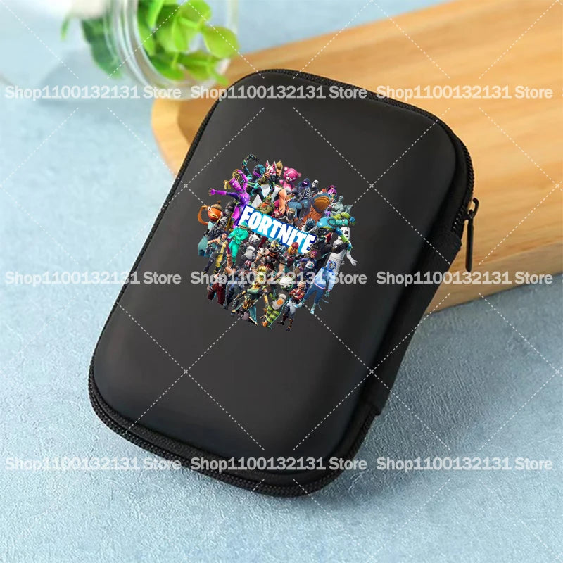 Game Fortnites Storage Bag Cartoon Printed Fortress Night Data Cable Charger Travel Earphone Storage Protective Case Bags Gift