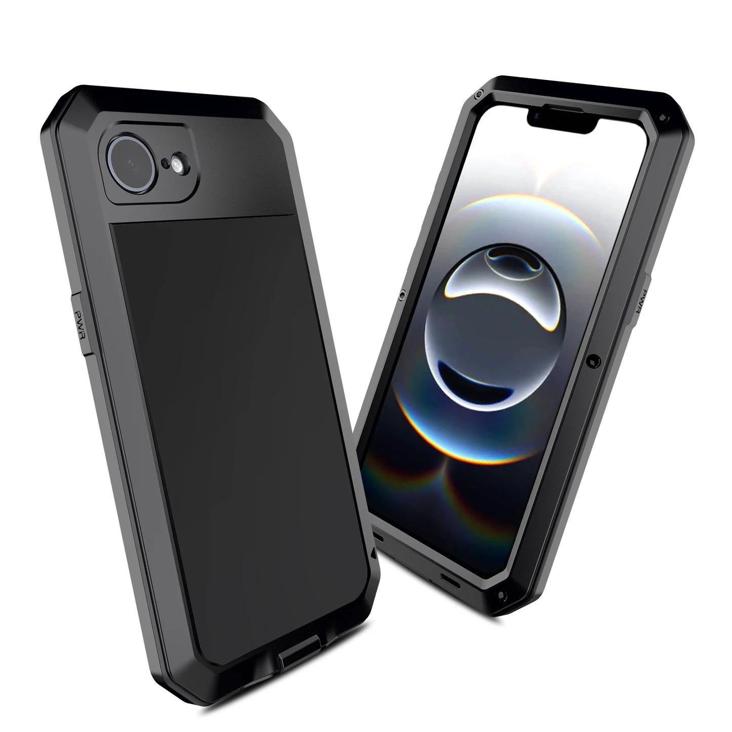 Tough Rugged Metal Shockproof Case for iPhone 17 16 15 14 13 12 11 Pro Max Plus XS XR X SE 2022 8 7 Heavy Duty Full Protective