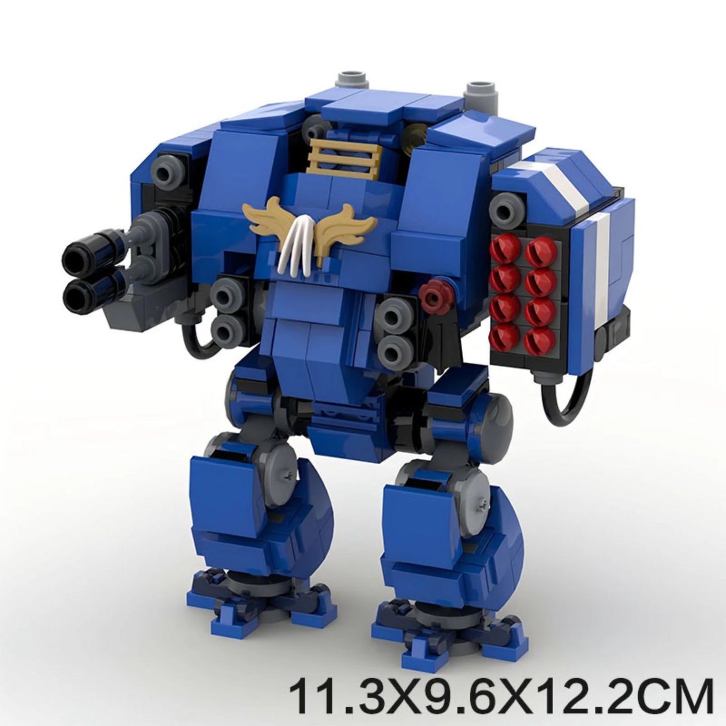 MOC Mecha Warrior Robot Building Block Set - 245pcs DIY Educational Toy for Adults & Kids, Small Granule Assembly Model