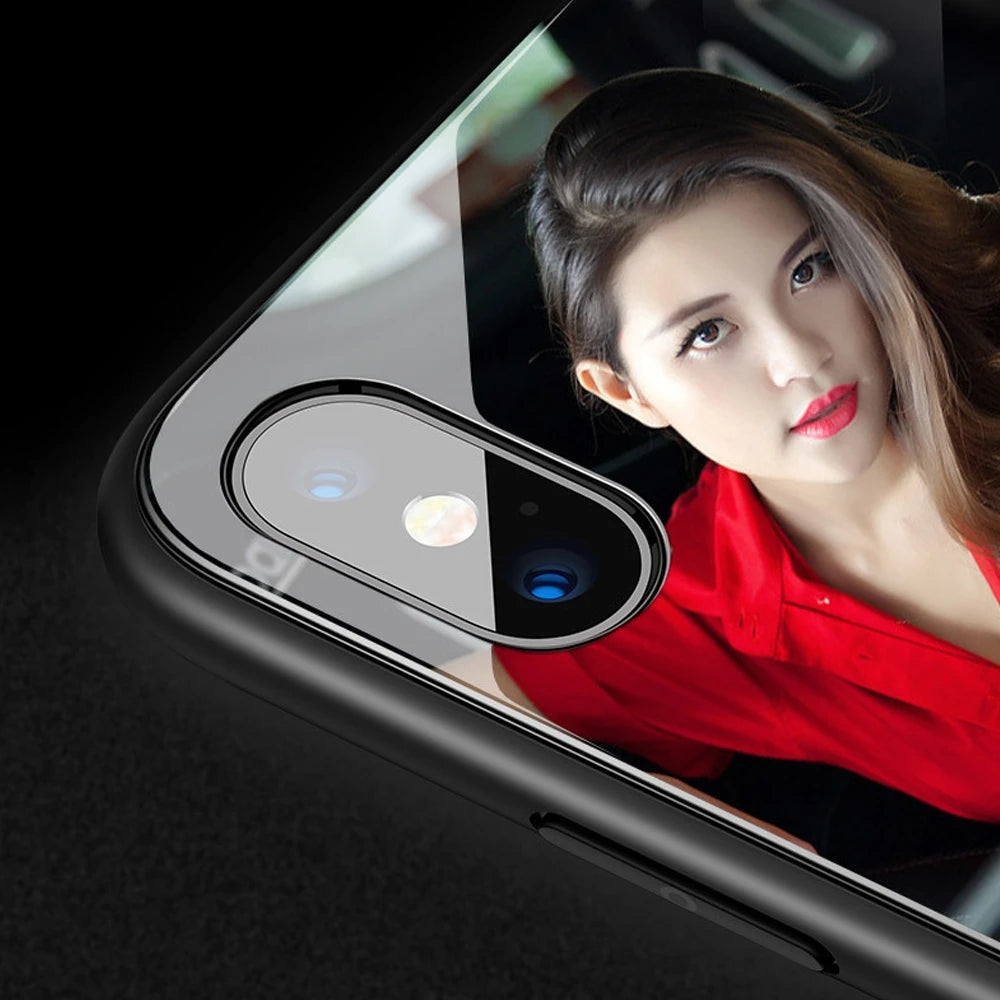 DIY glass Phone case For iphone 17 17Air 17Pro 17 ProMax capa Custom Tempered Glass Phone Case