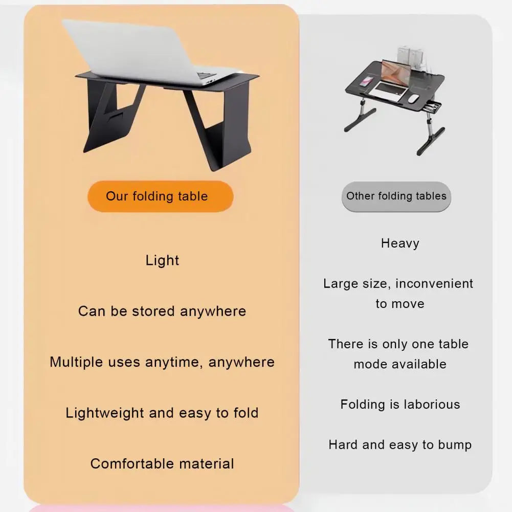 Multi functional foldable laptop stand, book desk,tablet stand,food tray,waterproof and moisture-proof,essential for lazy people