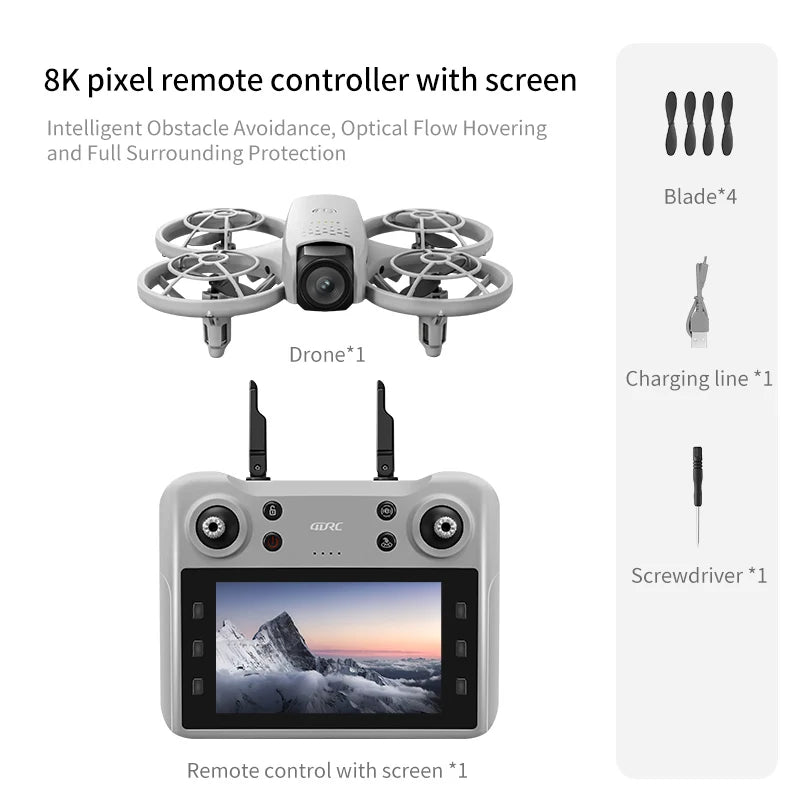 Professional HD V53 Drone 8k 6k 4k WIFI fpv Quadcopter Aircraft with Obstacle Avoidance for Aerial Photography Drone Camera Toys