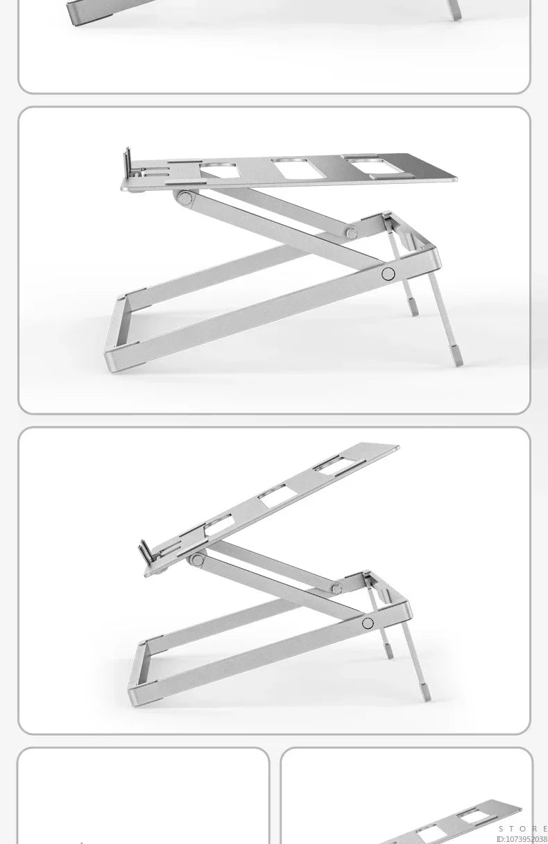 Laptop Stand Adjustable Aluminum Alloy Laptop Tablet Up To 17.3 Inch Laptop Portable Folding Stand Cooling Stand Support