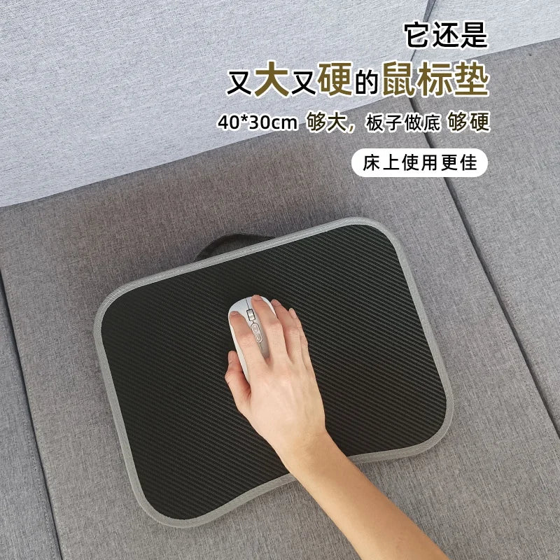MUMUCC Multifunctional Laptop Desk With Cushion and Filled with Foam Particles, Small Pillow Table, Hard Mouse Pad Large