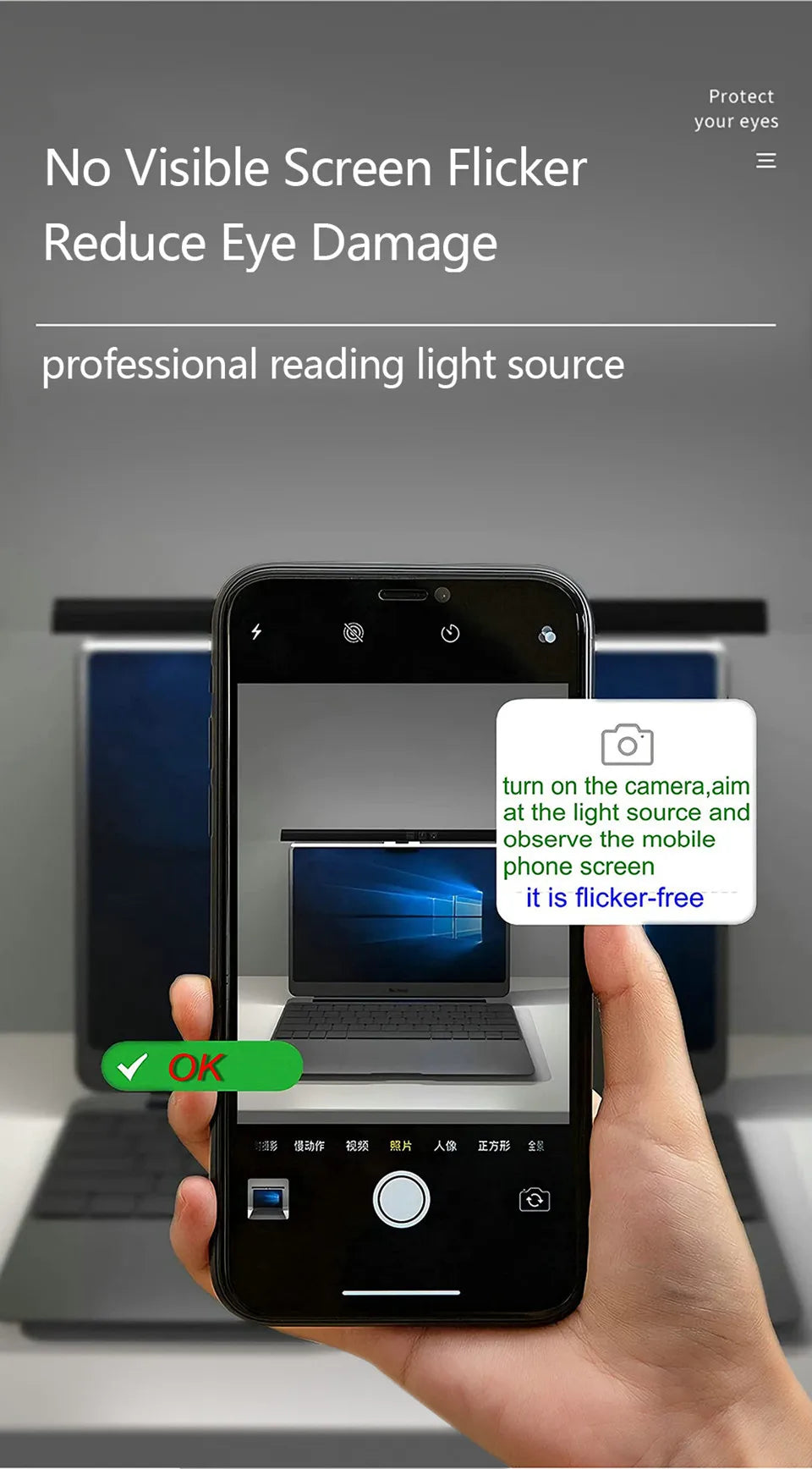 RGB Backlight LED Lightbar Computer Laptop Esport Level Lighting Room Decoration Desk Screen Light Bar Monitor Led Light Fixture