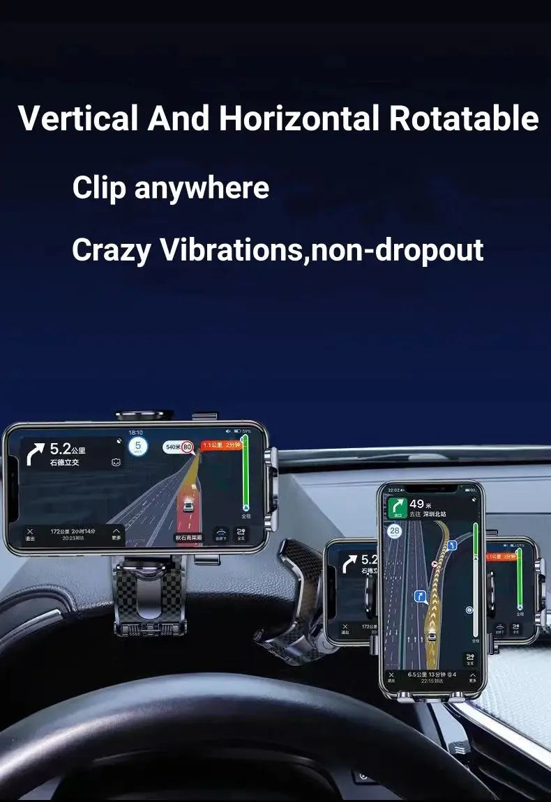 Car Phone Holder 2025 New Central Control Instrument PanelMulti-functional Car Universal Navigation Special Fixed Anti-s