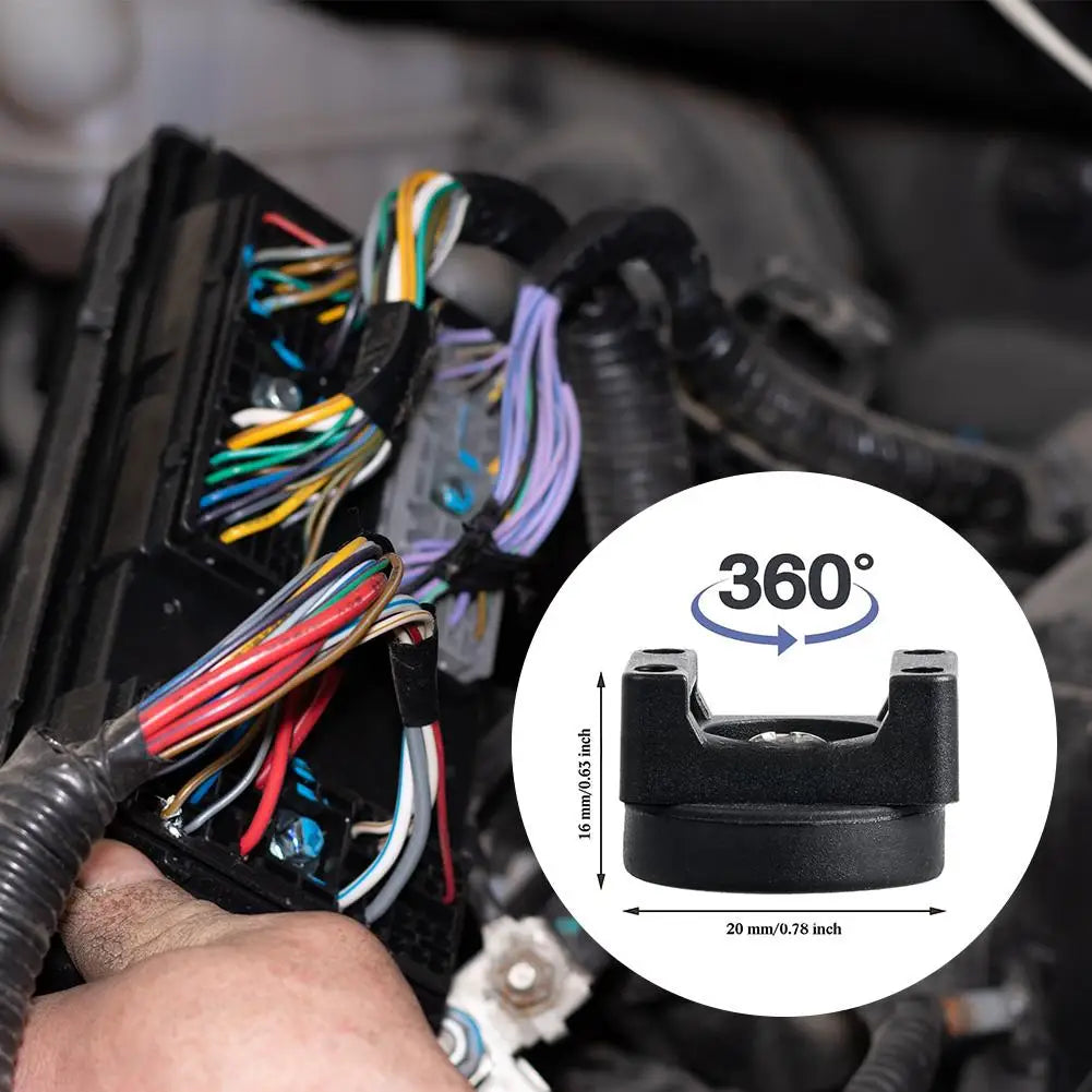 Magnetic Zip Tie Cable Organizer - Quick Fix Nylon Strap Clamp with Self-locking Buckle. Reusable Cable Management Tool.