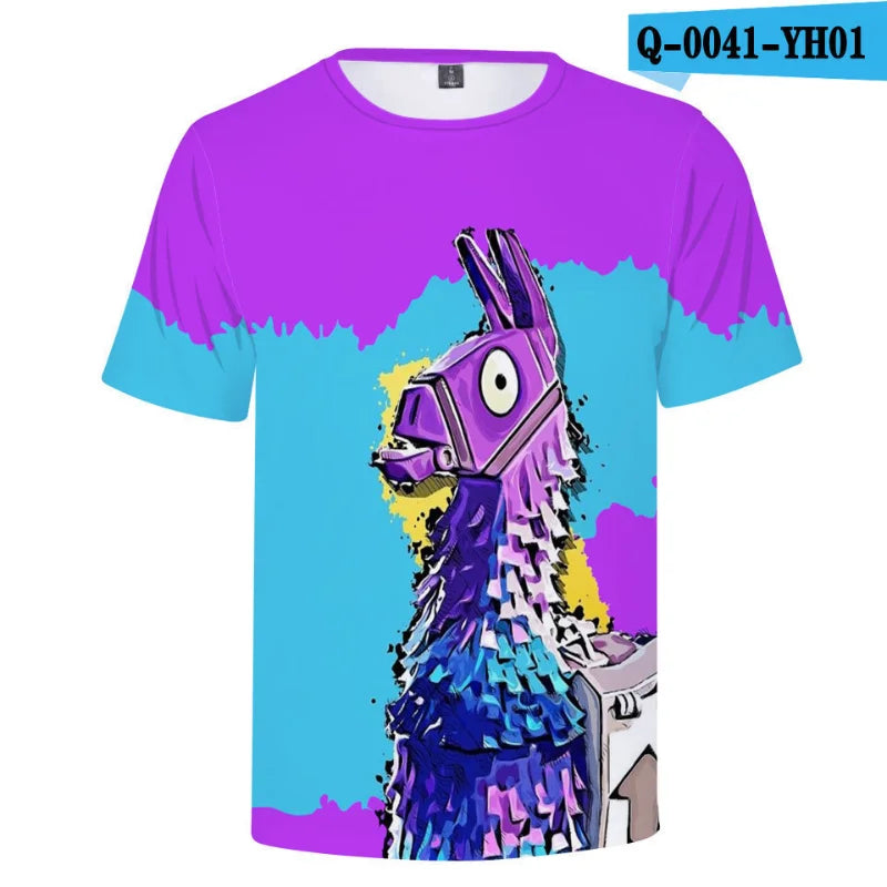 New Game Fortnite T-Shirts Anime Beach 3D Printed Streetwear Cute Cartoon O-Neck Oversized T Shirt Harajuku Kids Tees Tops Gift