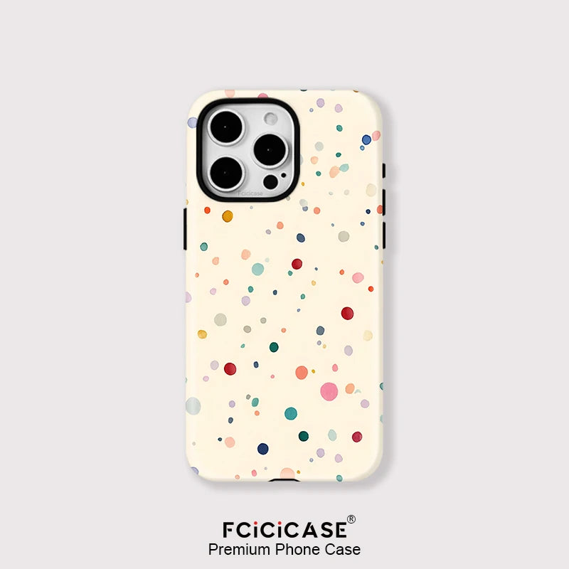 Fcicicase Phone Case For iPhone 17 Air 17 Pro Max Colorful Matte For Magsafe Double-layer Cover For iPhone 17 Pro Magnetic Capa