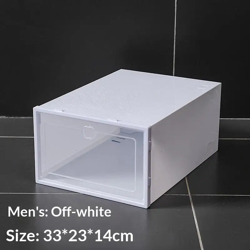 Shoe Box Organizer, Clear Stackable Plastic Storage For Sneakers, Dust-Proof Design To Keep Shoes Visible & Protected
