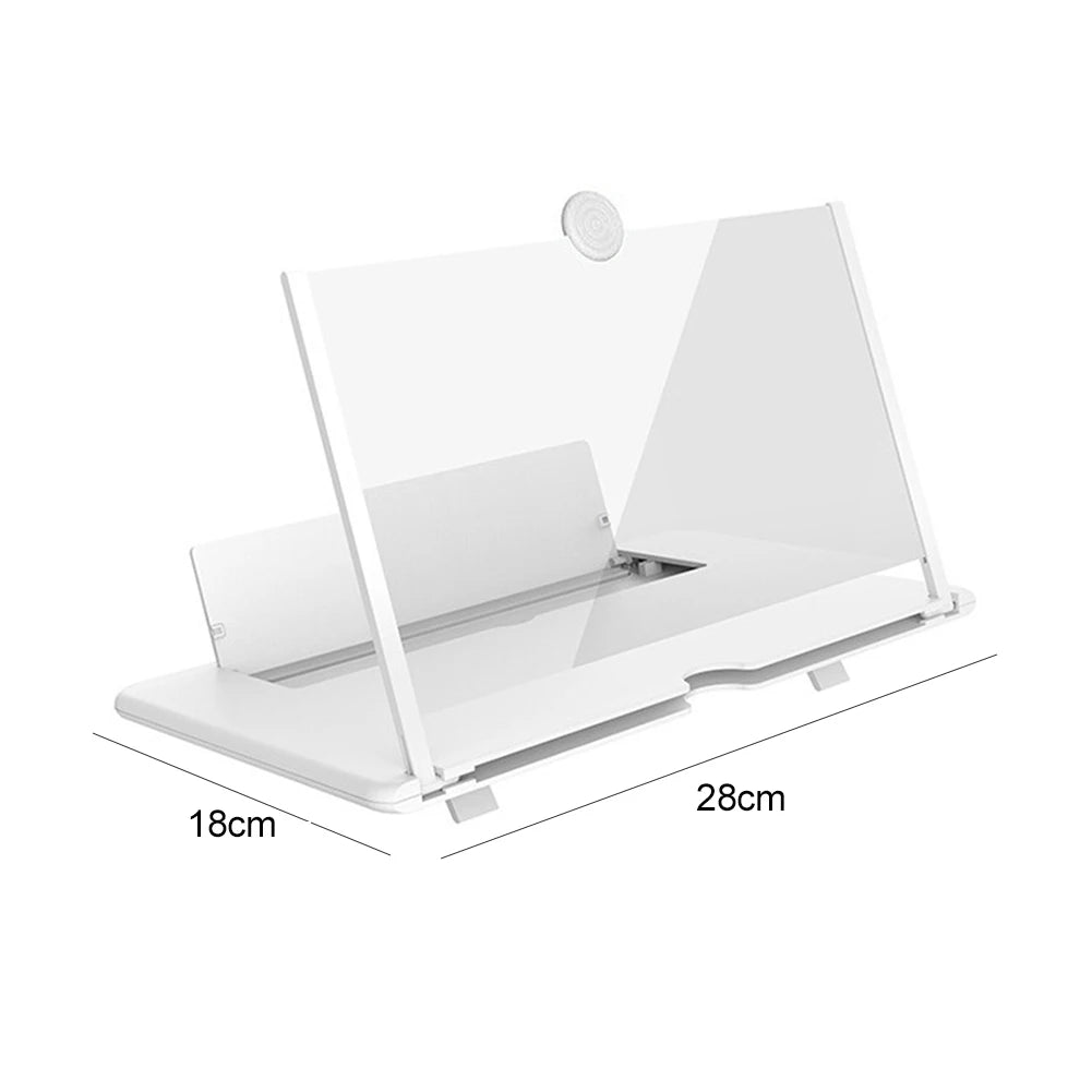 10 inch 3D Phone Screen Magnifying Amplifier For Mobile Display Enlarged Magnifier Foldable Holder Stand Video Amplifier