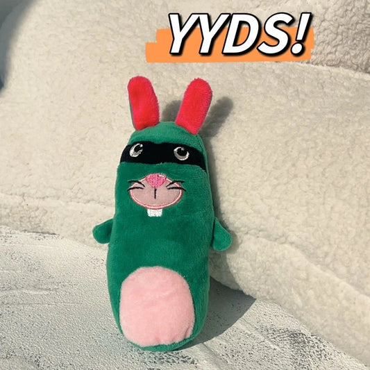 20CM Cute And Super Adorable Parody Raabbit Plush Toy With Big Front Teeth Thief Rabbit Doll Children's Festival Gift