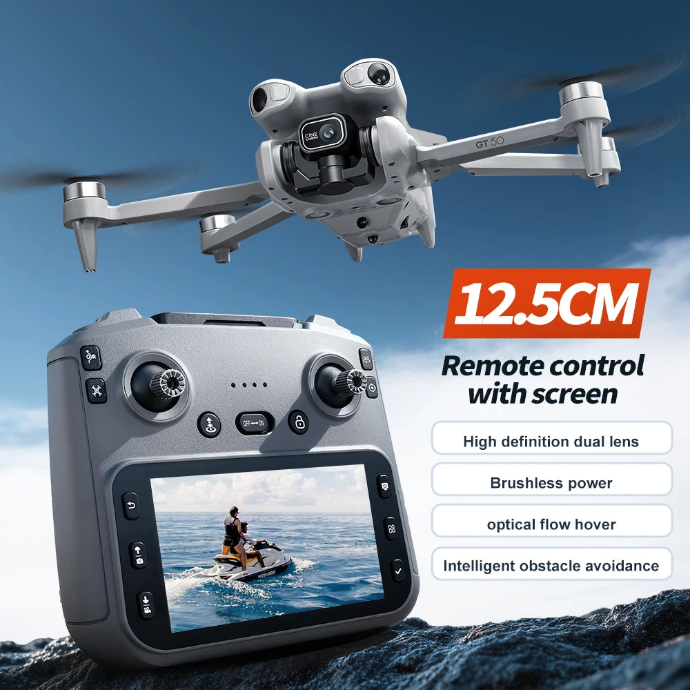 8K HD Camera Photography 5G WIFI Brushless Avoid Obstacles FPV Fishing Drone RC Quadcopter For Kids Toys Hot GT50 PRO GPS Drone