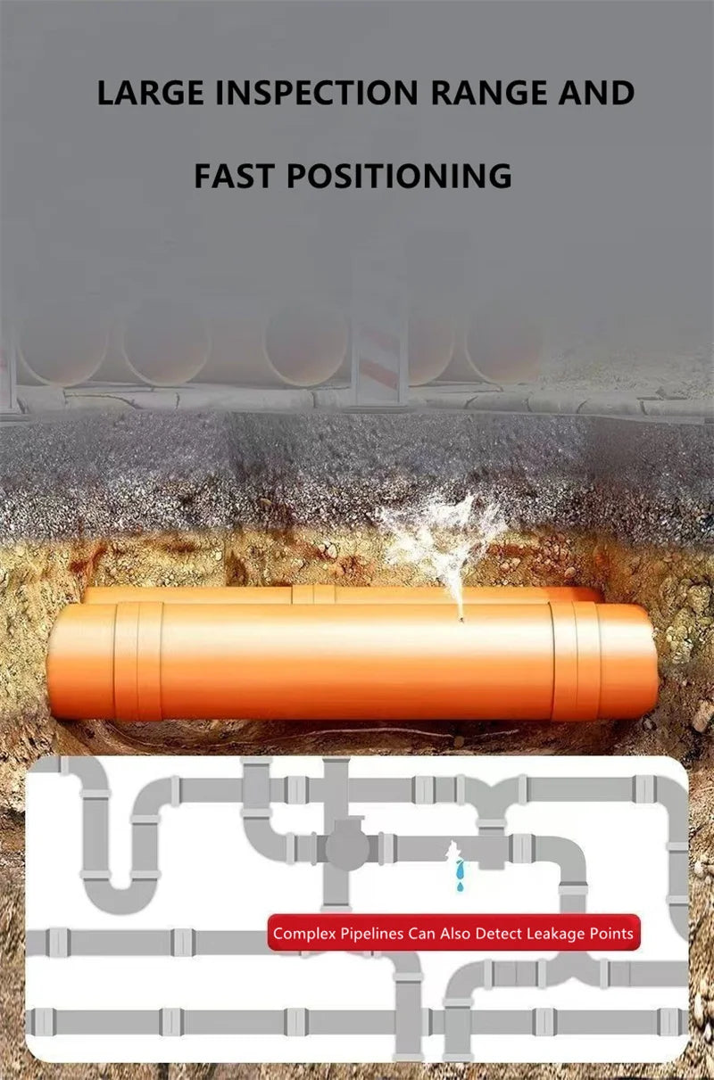 Water Leak Detector Multi-functional Sound Detector For Pipe Water Leak Suitable for leak detection of various construction pipe