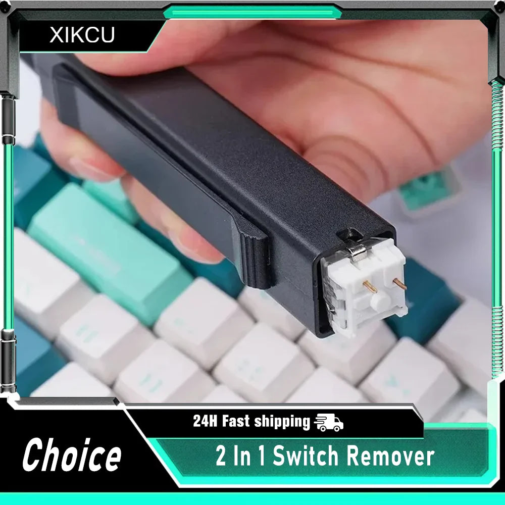 2 In 1 Switch Puller Keycap Puller Key Switch Keycap Puller for Mechanical Keyboard Gaming Keyboard Switches DIY Cleaning Tool