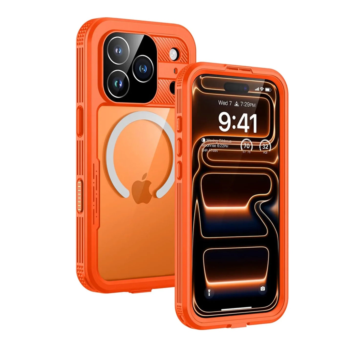 IP68 Shellbox Full Waterproof Phone Case for iPhone Air 17 Pro Max Magnetic Wireless Charging Magsafe Underwater Diving Cover
