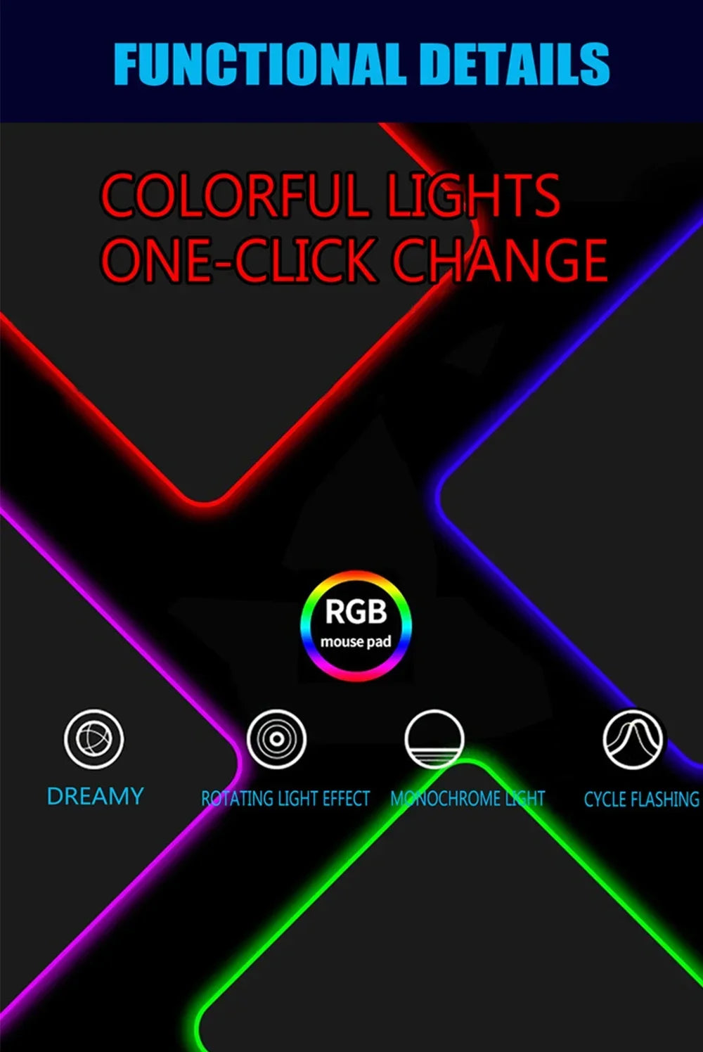 Gamer Sports Cars RGB Mouse Pad for Computer Desks Desktops Setup Gaming Accessories Large LED Mouse Pad 90x40 Colorful Mouspad