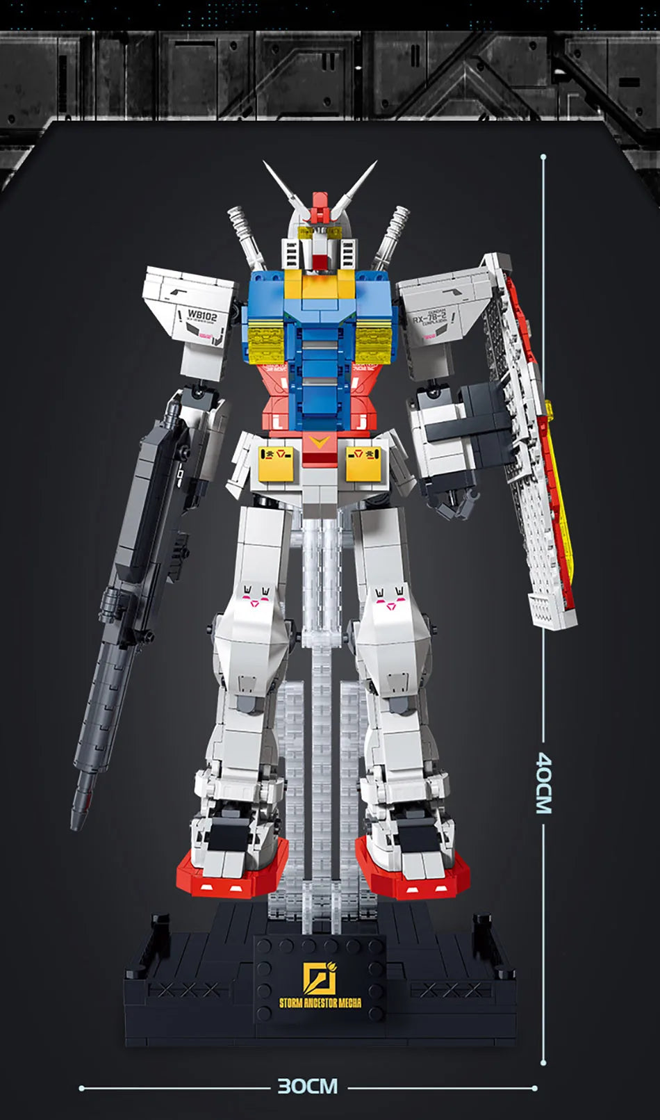 Cyber Mecha Model Building Blocks - Storm Freedom Ancestor Mechanical Robot Assembly Kit for Kids & Adults