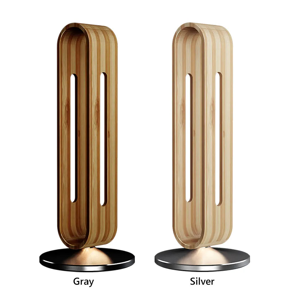 Bamboo Wood Aluminum Headphone Stand Earphone Display Rack Hanger Bracket Gamer Headsets Storage Shelf Gaming Accessories
