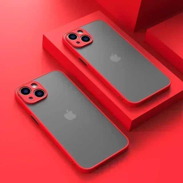 Matte Phone Case For iPhone 15 14 13 12 11 16 Pro Max Mini Luxury Soft Silicone Shockproof Case For iPhone 16 15 Plus XR XS MAX