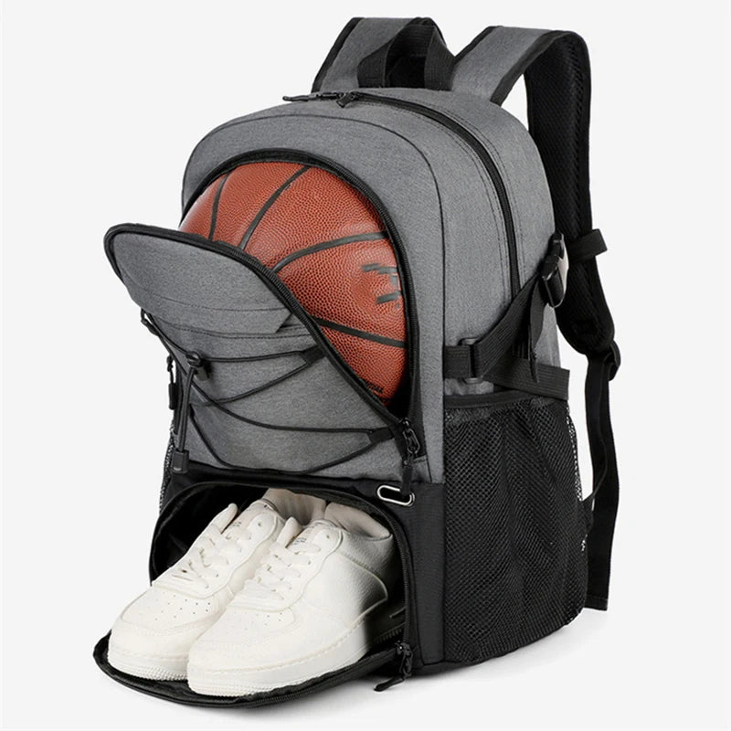 Backpack Sports Basketball Commuting Hiking Trekking Camping Bag Shoes Pocket Outdoor Travel Soccer Gym Football Schoolbag