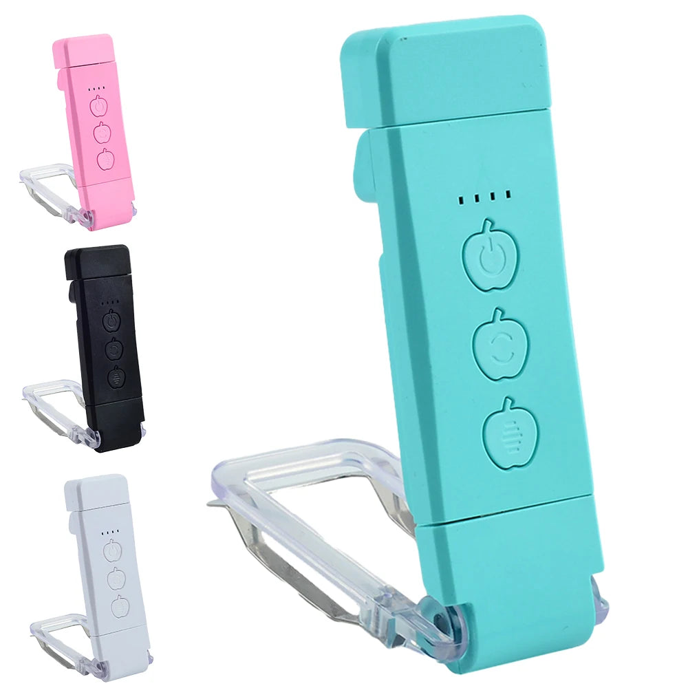 Book Light Brightness Adjustable for Eye-Protection USB Rechargeable LED Clip on Portable Bookmark Light for Reading in Bed Car