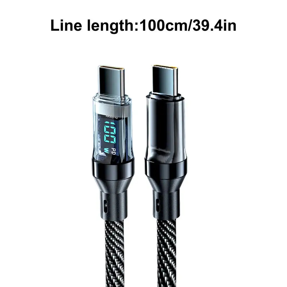 Fast Charging Cable Fast Charging Cable Data Cord Super Fast Charging USB C Cable High Speed Data Transfer Cord For Phones