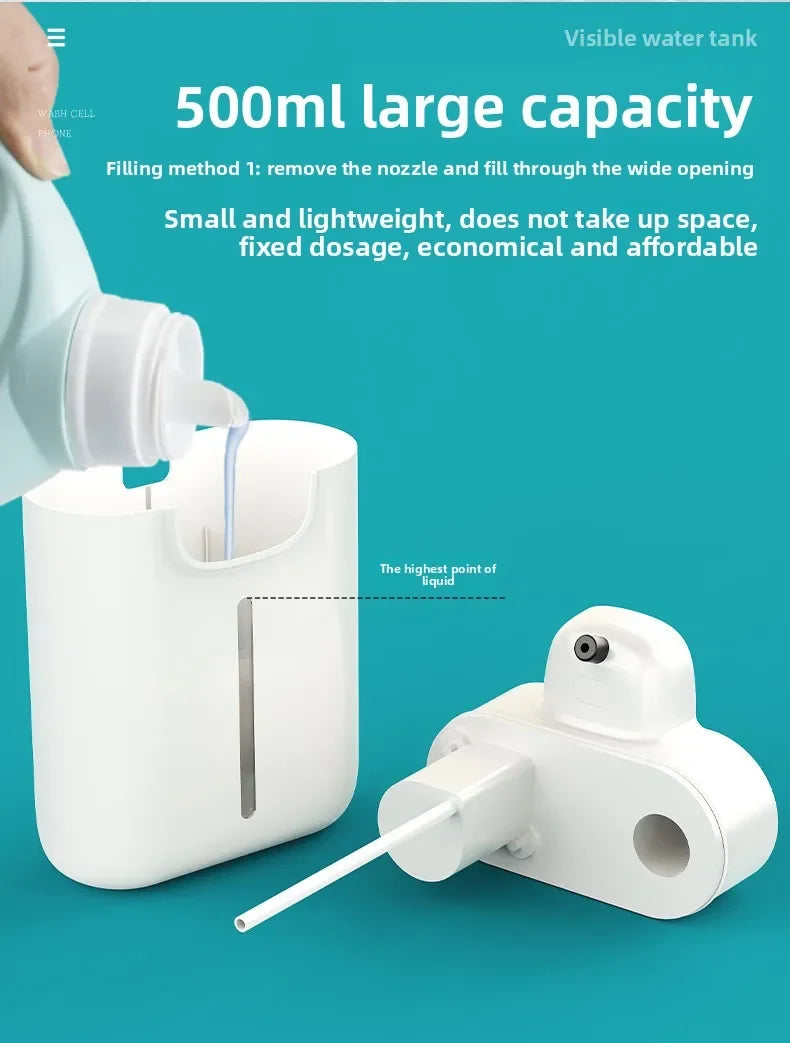 500ML Automatic Soap Dispenser Touchless Type C USB Rechargeable Electric Soap Dispenser Waterproof Foam/Liquid Dispenser