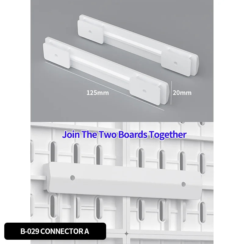 Office Desktop Storage Pegboard: Height-Adjustable Vertical Storage Rack (For Stationery Storage And Decorative Figurine Display