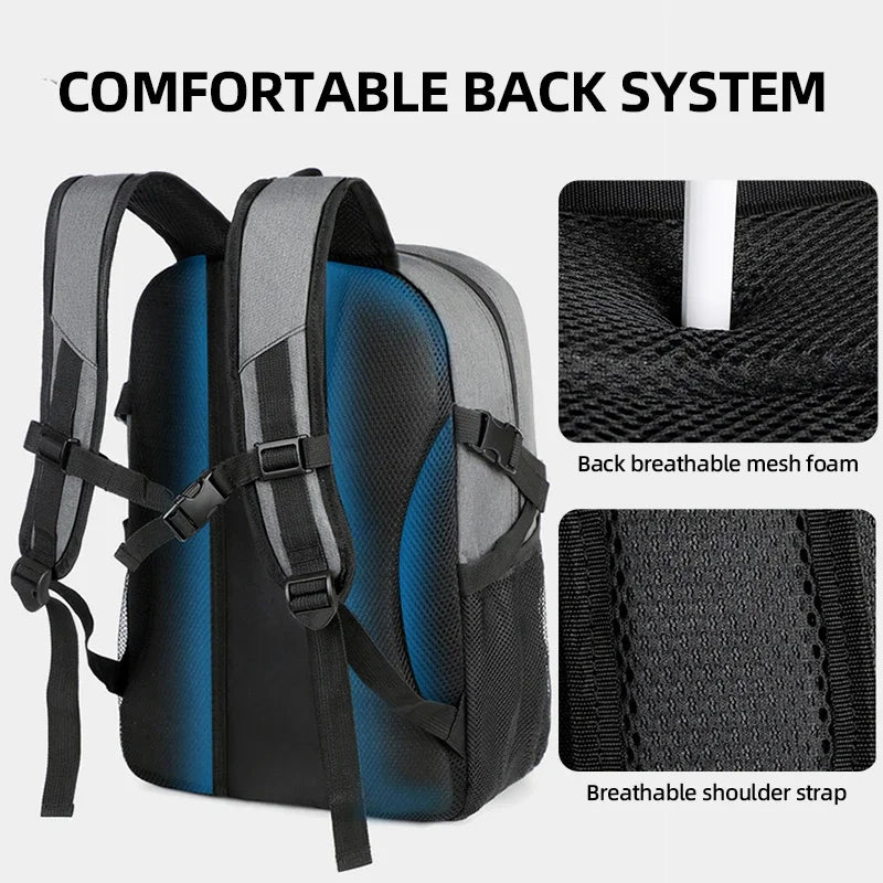 Backpack Sports Basketball Commuting Hiking Trekking Camping Bag Shoes Pocket Outdoor Travel Soccer Gym Football Schoolbag