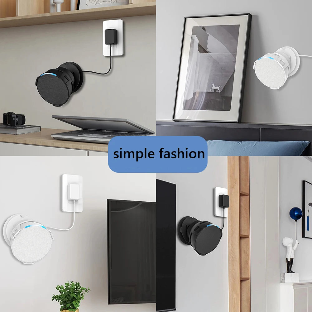 For Amazon Echo POP Speaker Wall Mount Holder Stand Built-in Cable Indoor Sound Box Bracket for Amazon Echo Pop Home Decoration