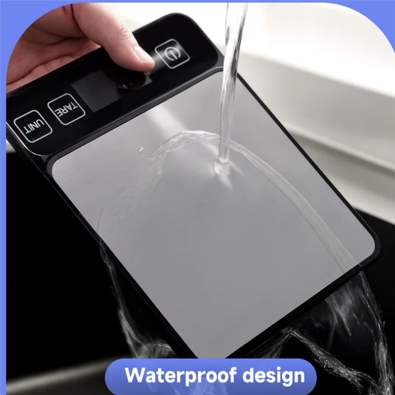 Food Scale 10 Kilograms Digital Kitchen Scale Grams and Ounces 1G Precise Scale Easy to Clean Stainless Steel