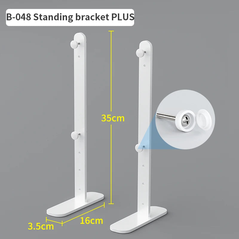 Office Desktop Storage Pegboard: Height-Adjustable Vertical Storage Rack (For Stationery Storage And Decorative Figurine Display