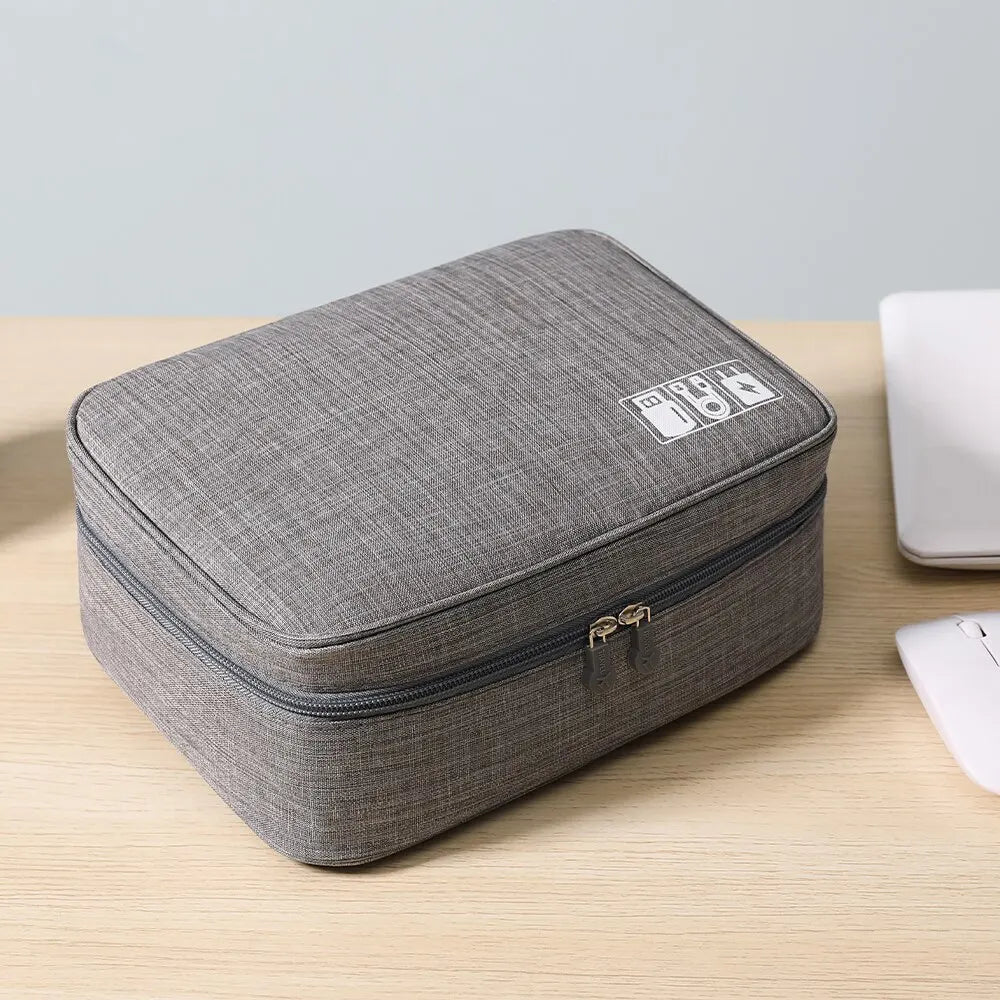 USB Charger Storage Bag Cable Organizer Storage Bag Waterproof Data Line Travel Suitcase Organizer Portable Electronic Organizer