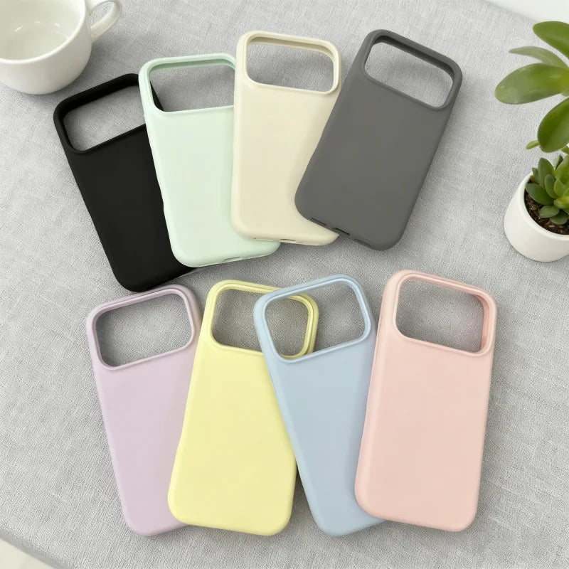 Liquid silicone case for iPhone 17 16 14 12 13 15 Pro Max cases for iPhone16 Pro 13 14 11 15 Pro 17 ProMax 16 Plus Soft Cover