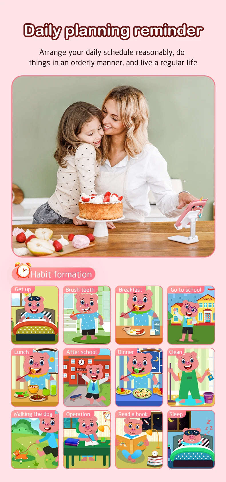 Kids Smart Phone Camera Toys Touchscreen Learning Toy for 3-12 Year Old Boys Girls Phone MP3 Player Christmas Birthday Gifts