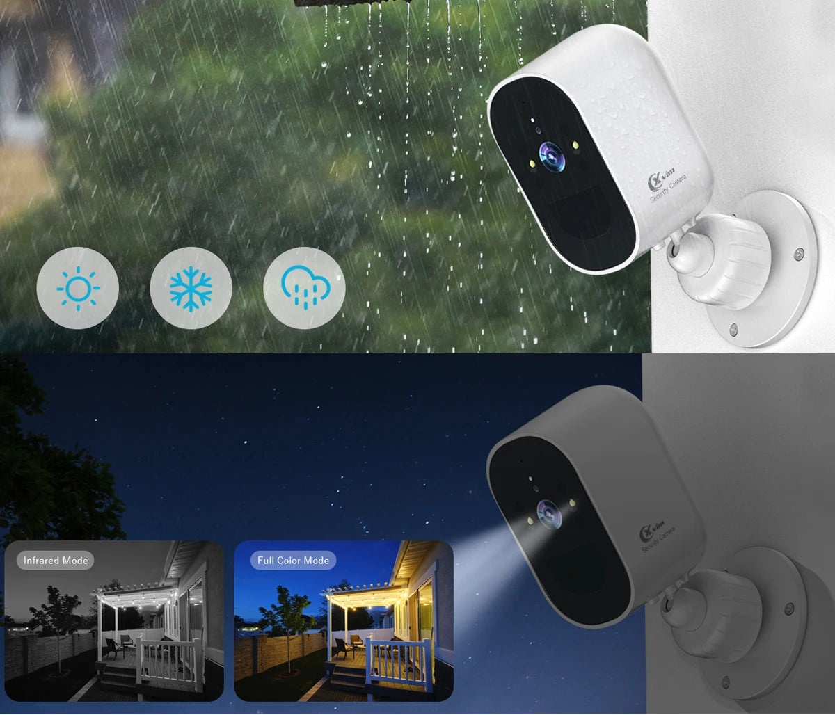 WIFI Surveillance Camera 1080P Outdoor IP Camera Smart Home Security Protection Night Vision Video Recorder Battery Powered
