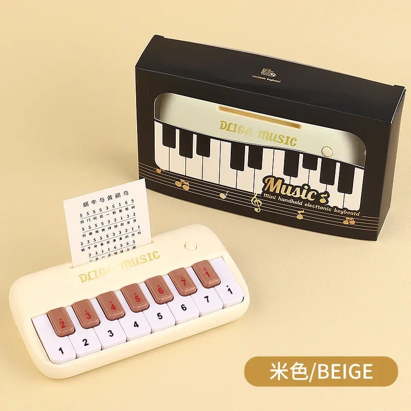 Portable 15 Keys Digital Keyboard Children Mini Electronic Piano Children Musical Instrument Educational Toys for Children Gift