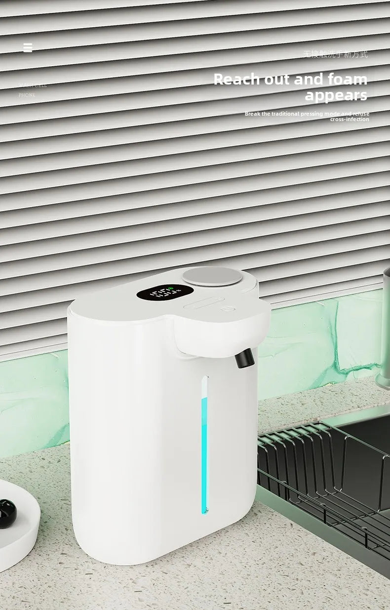 500ML Automatic Soap Dispenser Touchless Type C USB Rechargeable Electric Soap Dispenser Waterproof Foam/Liquid Dispenser