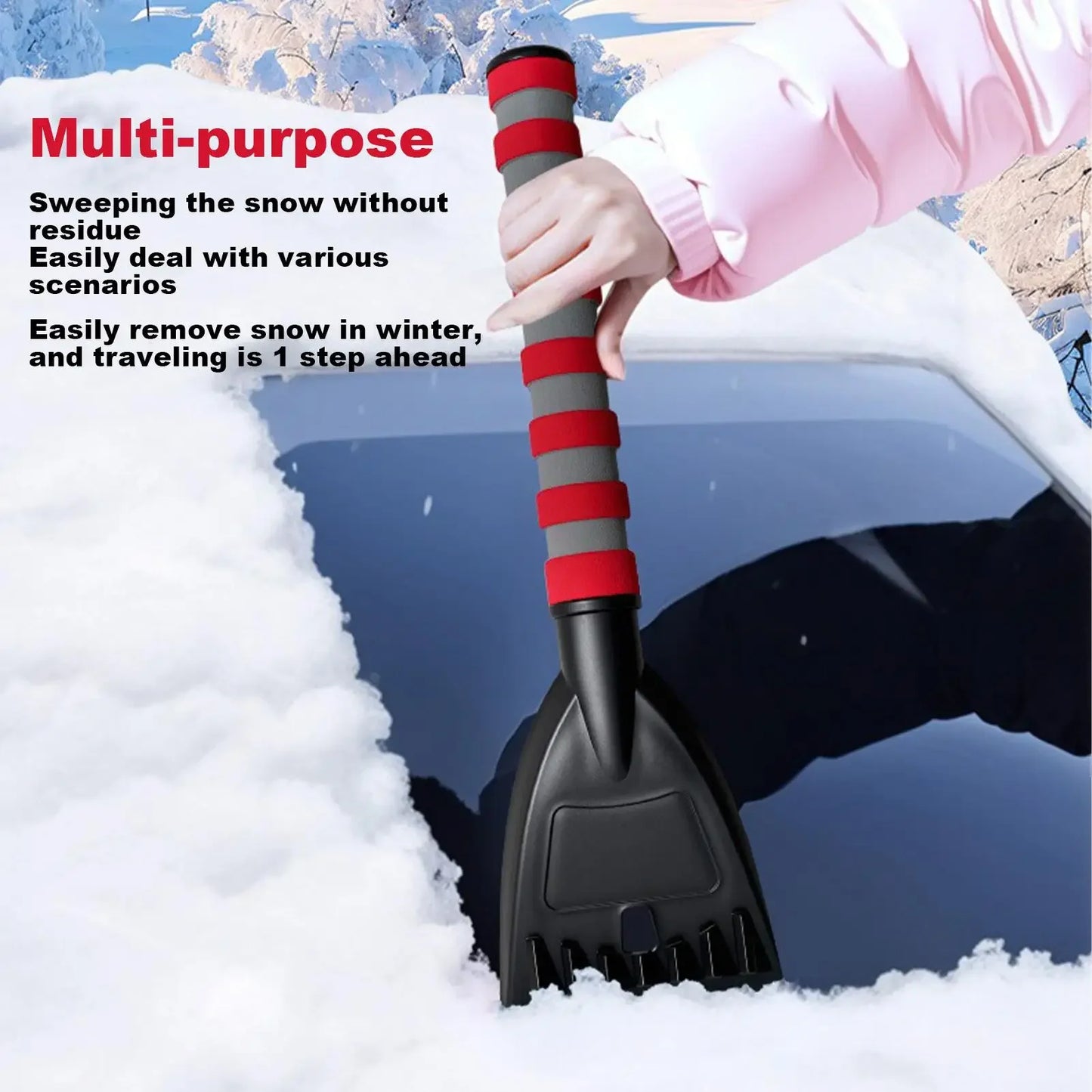 Universal Car Snow Shovel Ice Scraper Multifunctional Auto Windshield Frost Snow Ice Removal Car Accessories